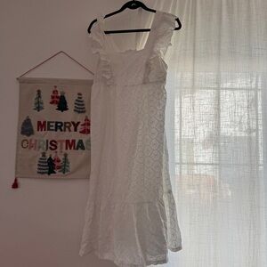 ba&sh White Lace Midi Dress